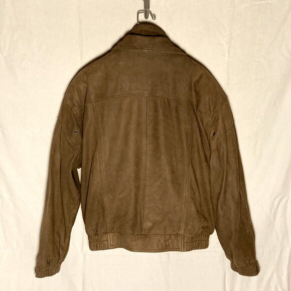 Mens Vintage WILSONS Adventure Bound Bomber Jacket - Brown Leather w/ Liner - Lg - Picture 2 of 12